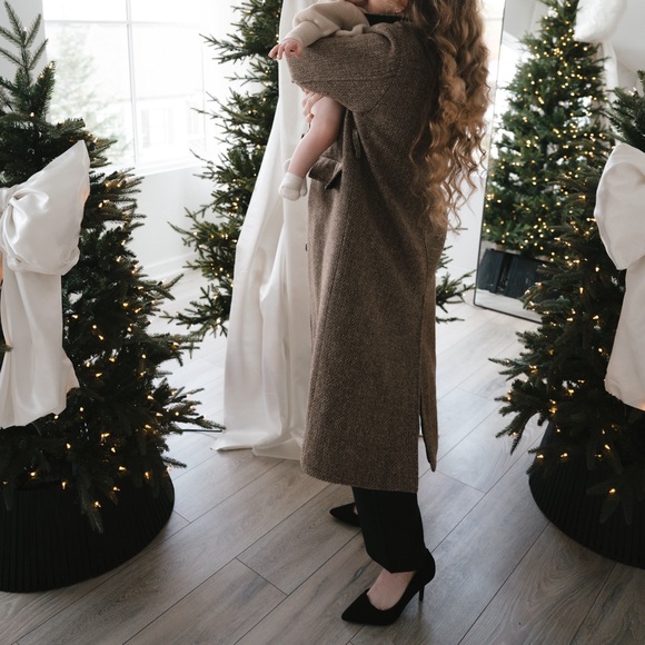 Anedit brown wool coat - Picture 3 of 5